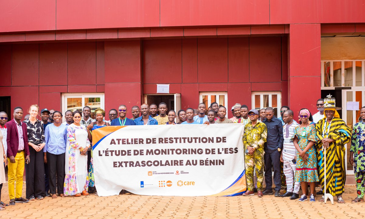 unfpa_benin's tweet image. Validation les 7–8 oct. 2025 des résultats du monitoring intensif de l’#ESS en milieu extrascolaire ✅
Une étape clé pour renforcer la qualité, la redevabilité et l’impact; avec le soutien du Royaume des Pays-Bas🇳🇱, mise en œuvre par @unfpa_benin 

#Jeunesse #SantéSexuelle