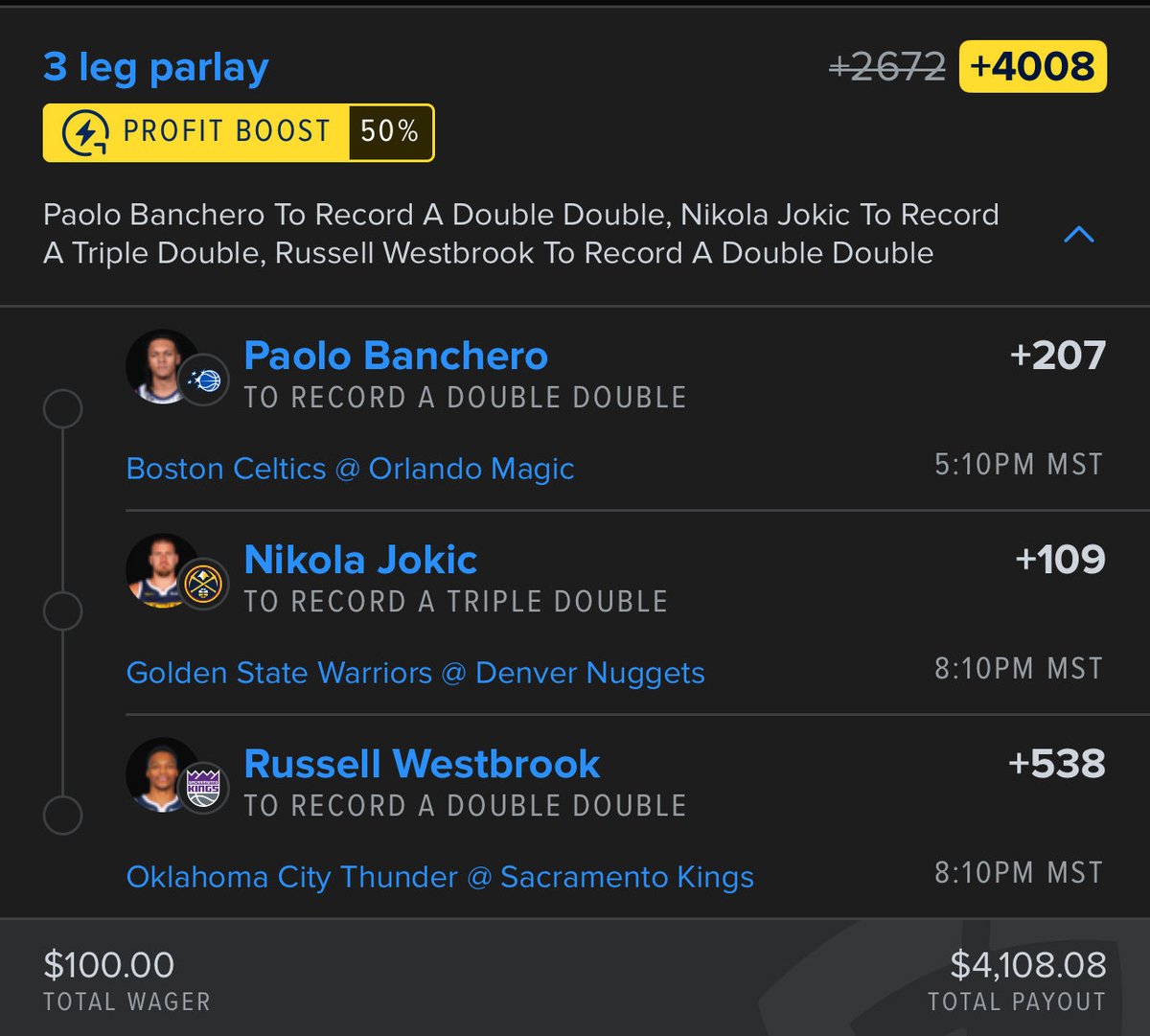 HumHoncho's tweet image. NBA parlay