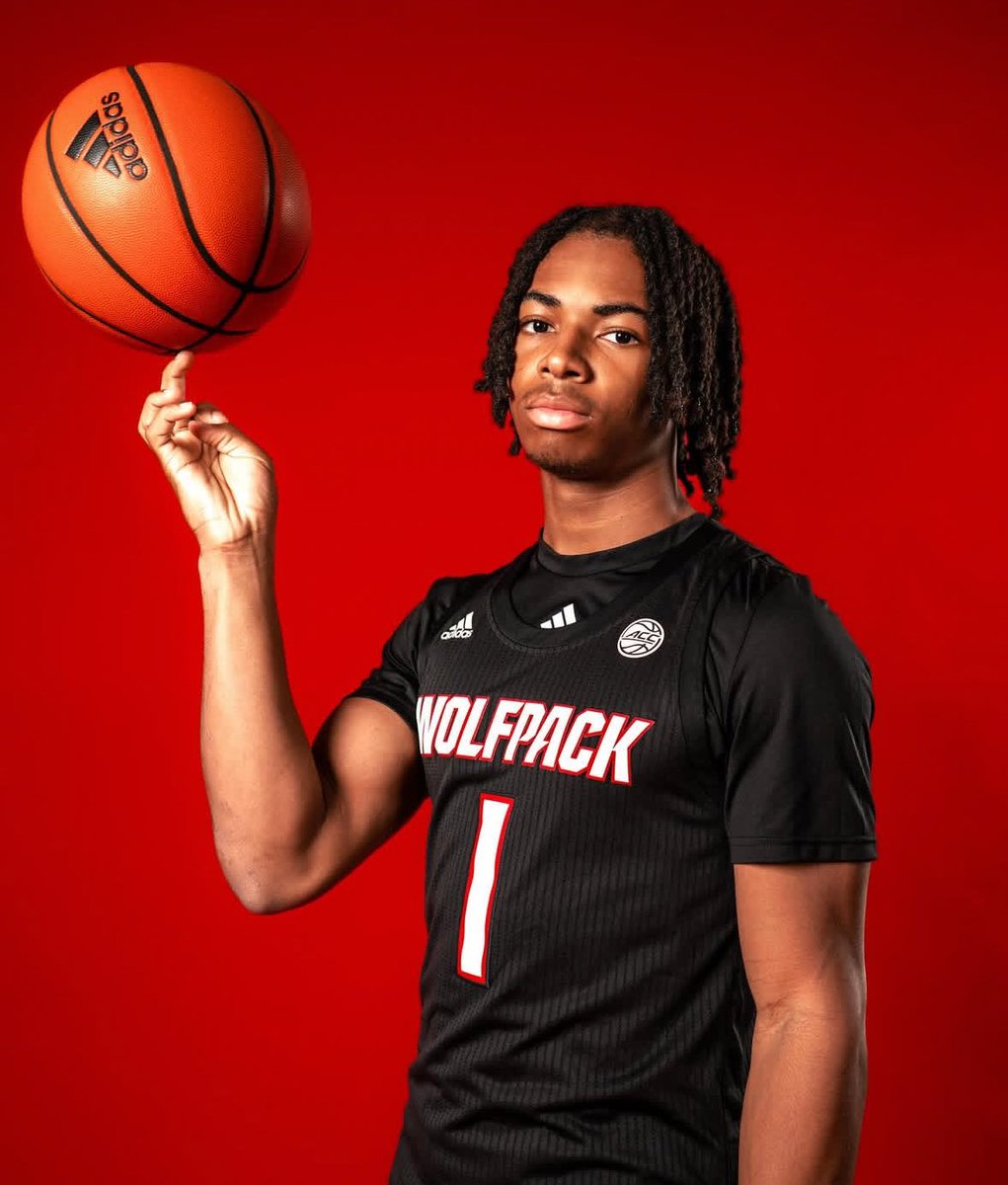 RCorySmith's tweet photo. First look at Deron Rippey Jr. in an NC State uniform during his official visit.

Full story on the No. 1 PG in the country before his OV: https://t.co/pDIsHK1r00 https://t.co/8VeyfsAVJM