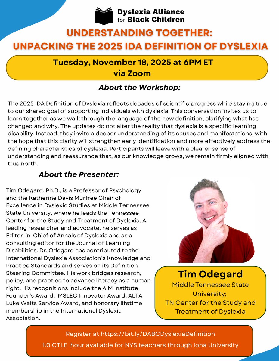 Dyslexia Alliance for Black Children tweet media
