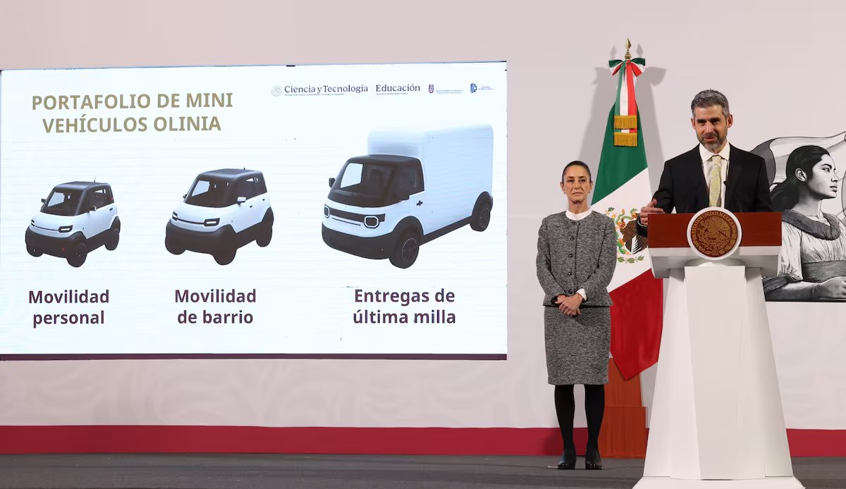 #Nacional | 🚗 Sheinbaum promete llegar al Mundial 2026 en un coche eléctrico mexicano “Olinia” ⚡🌎