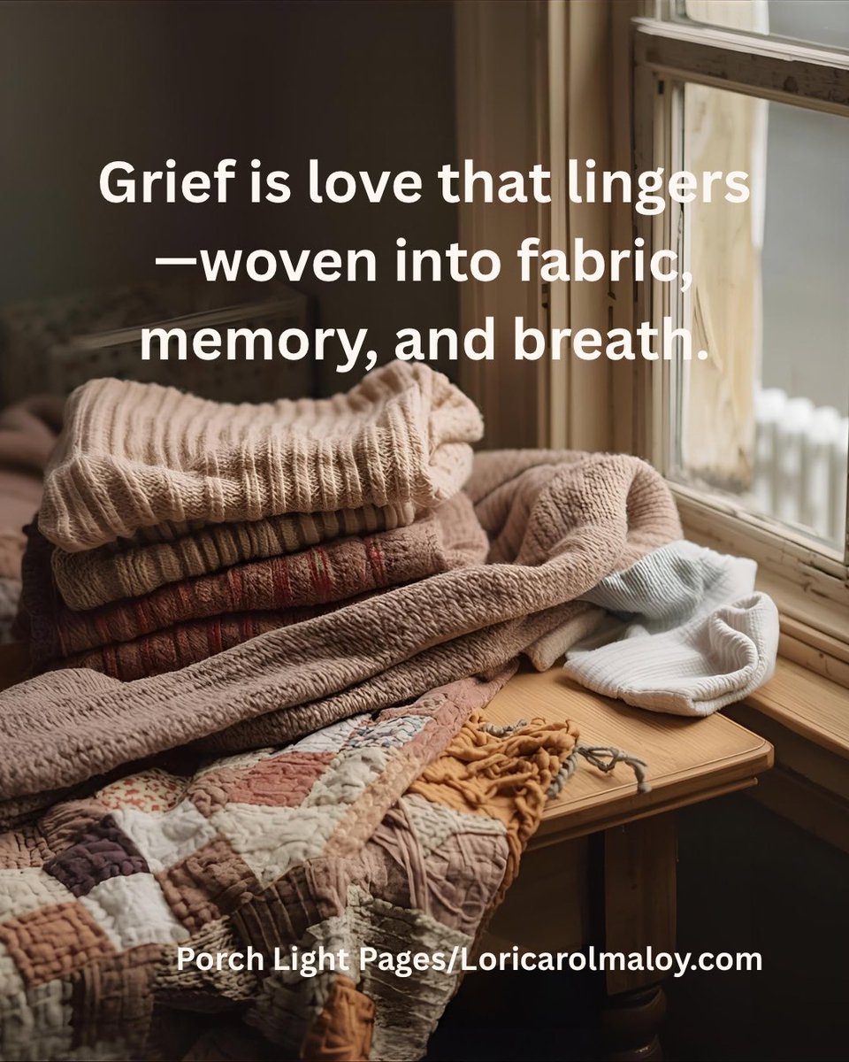 Loricarolmaloy's tweet image. Grief has a scent—memory and love folded together. ❤️‍🩹
Even when it fades, love remains.

#PorchLightPages #MicroStory #HealingThroughGrief #LoveThatLingers