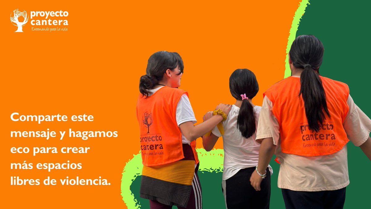 Nadie debería tener miedo de aprender 🚸 Hagamos de cada espacio un lugar seguro.
🔁 RT si estás de acuerdo.

#NoAlAcoso #ProyectoCantera #Respeto #HabilidadesParaLaVida