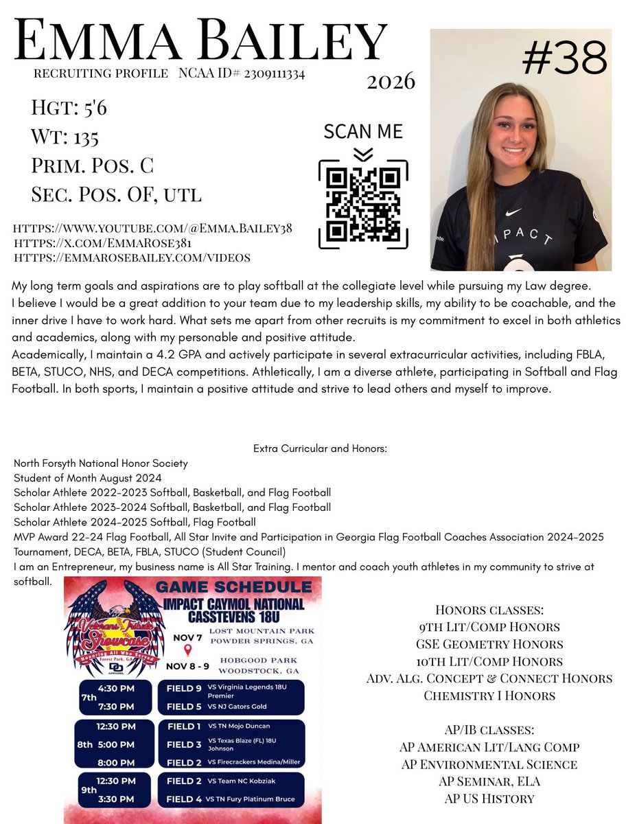 Emma Bailey | 2026 | C/OF/UTL | #38 tweet media