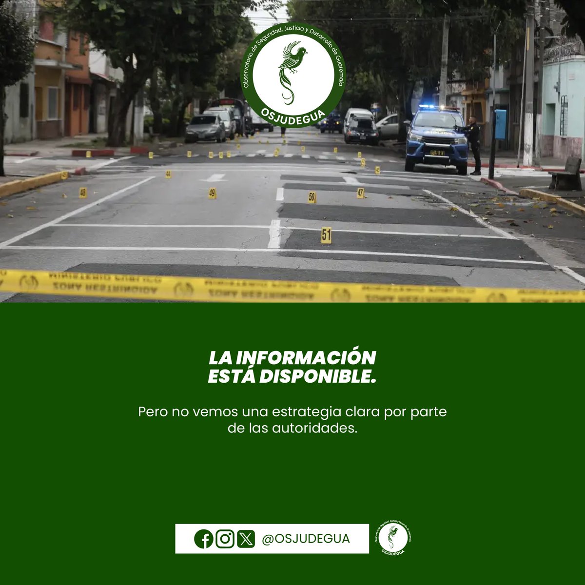 ¿Qué pasa a las 8 de la noche en la ciudad de Guatemala?
 Es la hora con más muertes violentas. Lo sabemos. Los datos lo confirman.
 Pero ¿dónde está la respuesta de las autoridades?
Este año ya hubo cambio de ministro de Gobernación.
 ¿Será que ahora sí veremos acciones reales?