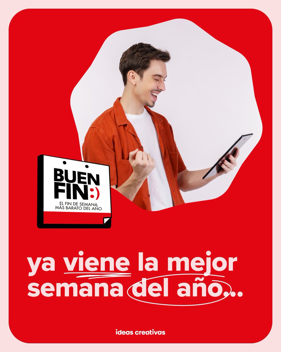 IdeasCreativasE's tweet photo. 👀 Spoiler alert: ¡el BUEN FIN está muuuy cerca! 👀
y en Ideas tenemos todo listo para que este sea
el momento perfecto de darle vida a tu marca. ✨ https://t.co/HTpd4wGeW2