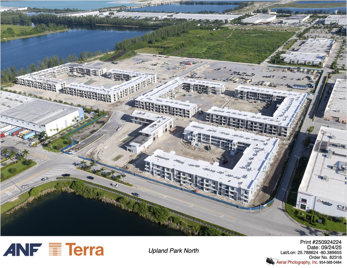 BNIengineers's tweet photo. Glad to be collaborating with Terra and ANF Group, Inc., alongside Pascual, Perez, Kiliddjian &amp; Associates on the Upland Park Phase 1A North Parcel project. The aerial photos were taken by Aerial Photography, Inc.

#UplandParkPhase1ANorthParcel #Multifamily #MiamiDevelopment https://t.co/NzEzAhTy0N