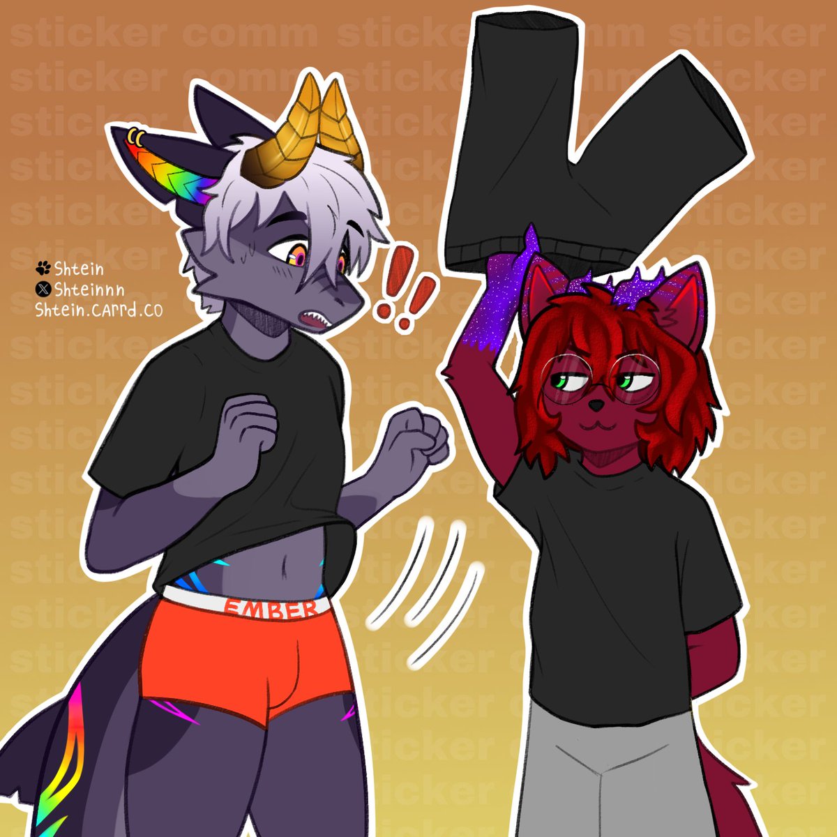 Stole your pants
sticker comm