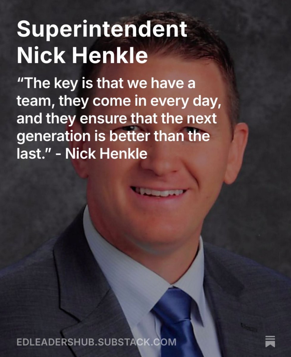 Join me in this redux episode with Superintendent Nick Henkle open.substack.com/pub/edleadersh… #podcast #districtleader #leadership