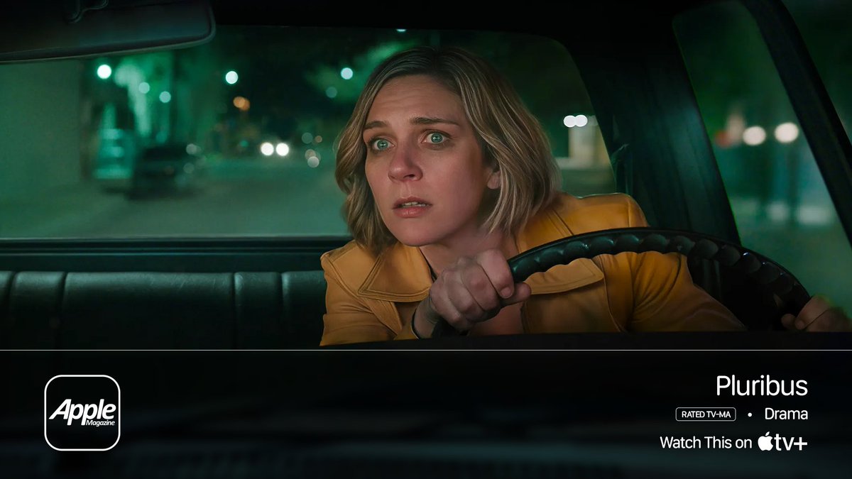 🌍 One woman’s misery might just save us all. Pluribus stars Rhea Seehorn in Vince Gilligan’s sci-fi drama where happiness is a threat — and she’s the cure. Watch now on Apple TV+ → tv.apple.com/us/show/plurib…

AppleMagazine’s Weekend Movies &amp; Series Picks
#AppleMagazine #AppleTV+