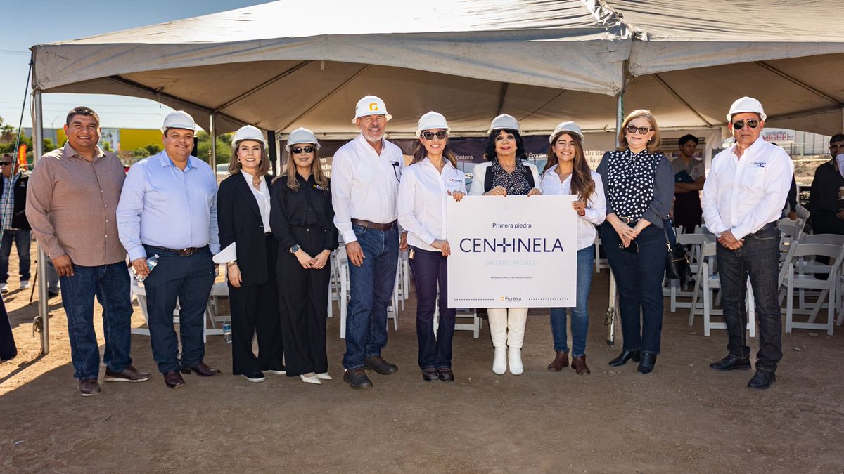 Acompañé la colocación de la Primera Piedra del proyecto #CentinelaDistritoMedico, una inversión que une salud, innovación y desarrollo para nuestra gente.🏥🥼👨🏽‍⚕️🧑🏻‍⚕️

Gracias a Frontera Desarrollo Inmobiliario por confiar en nuestra ciudad. Seguiremos #UniendoEsfuerzos por el