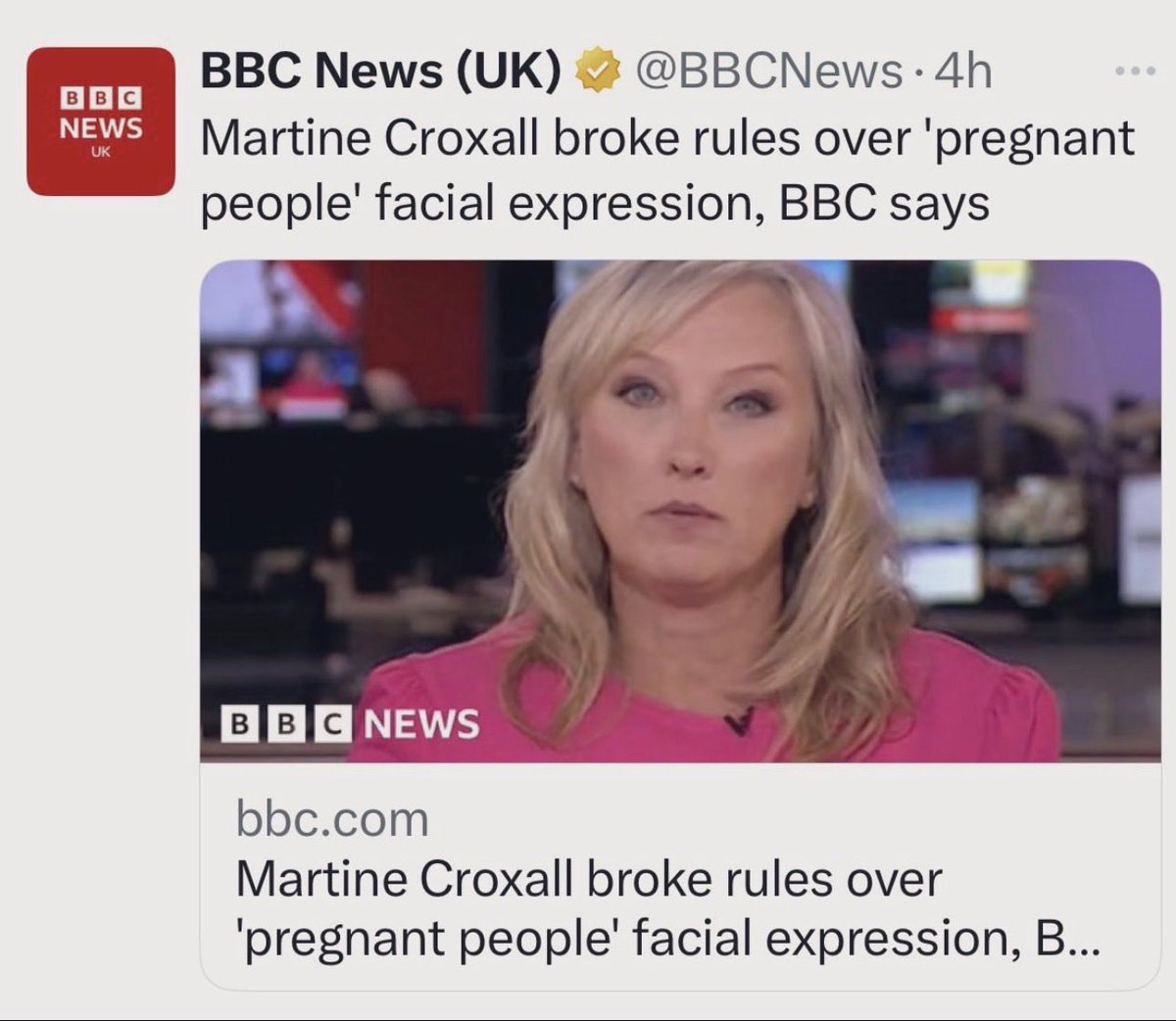 We stand with Martine Croxall <a href="/MartineBBC/">Martine Croxall</a> Unequivocally. 
There are only pregnant WOMEN. 
#MartineCroxall #IStandWithMartine #BBC
