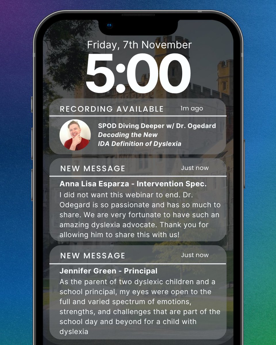 Learning_Ally's tweet image. &quot;I did not want this webinar to end!&quot; Dr. Odegard&apos;s session on the new IDA Dyslexia Definition is NOW LIVE!

Parents &amp;amp; educators call it a must-watch.

Watch the full recording: bit.ly/Dyslexia-defin…

#Dyslexia #EdChat #LearningAlly #ProfessionalLearning #Teachers #Parents