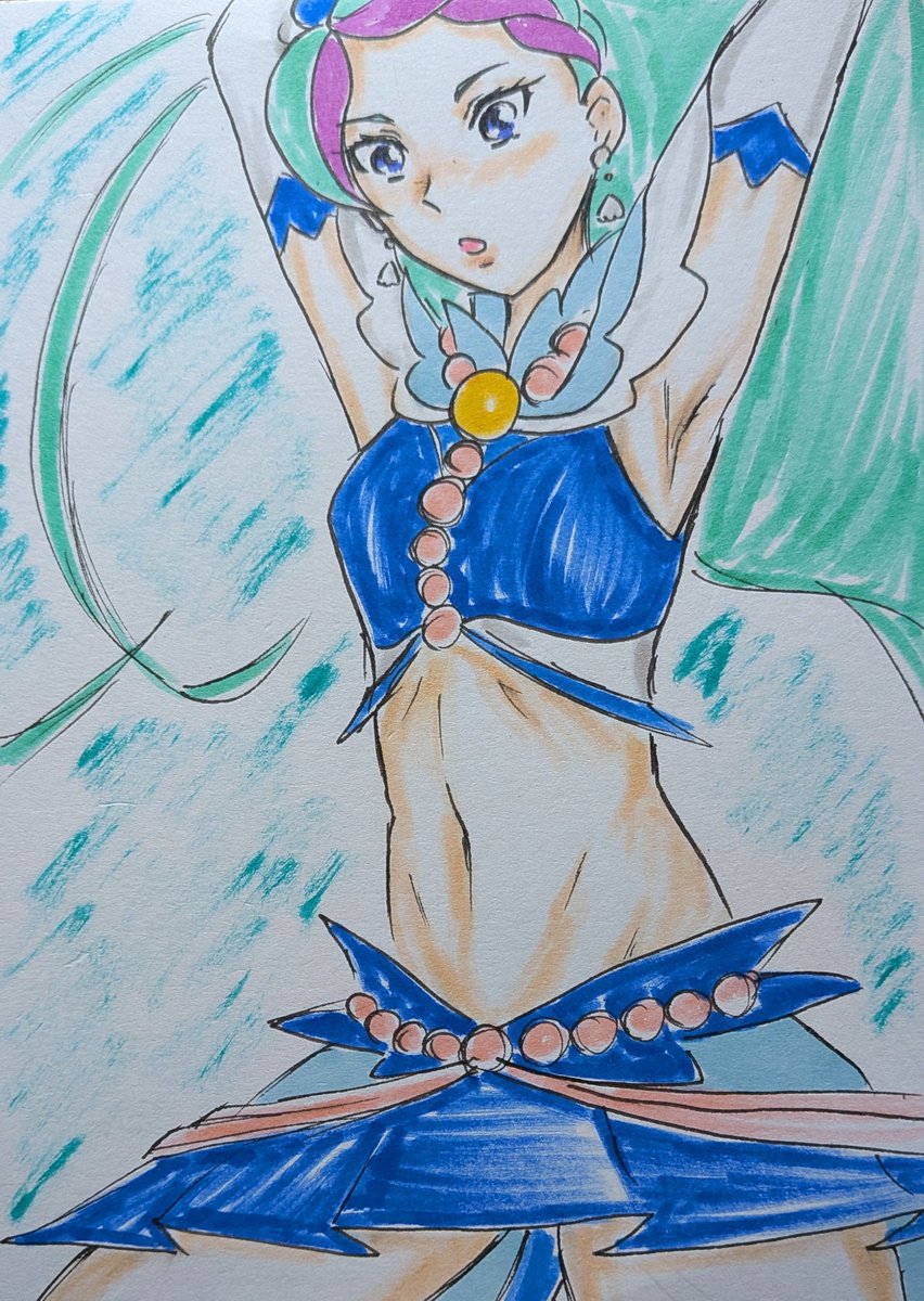 「#ゴープリ10周年なので海藤みなみさん3733枚描いてお祝い (1116.111」|沖庵のイラスト