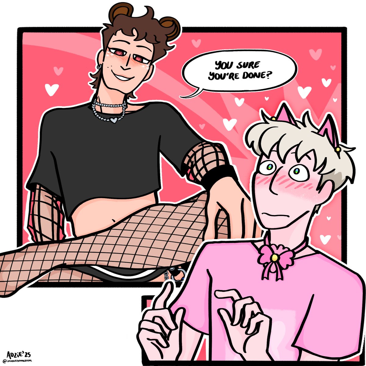 doodlesphan's tweet image. Tie the knot (๑/////๑ " ) 🎀 #phanart