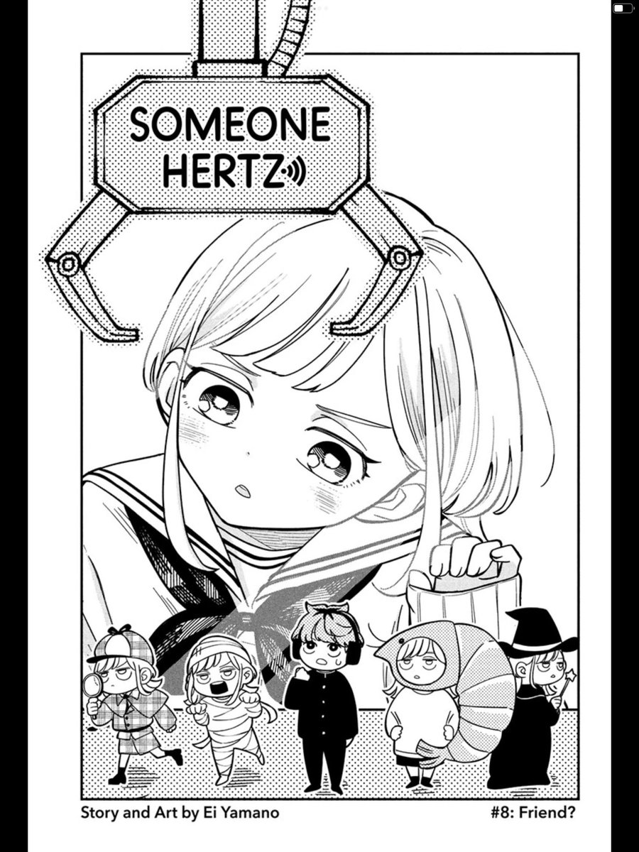 Someone Hertz est très tres sympa de base, mais profiter des vannes de la communauté répondant aux prompts du manga est un vrai plaisir (et en chercher soit même). Un bon exemple d’ailleurs du fait que la communauté Manga+ est une des meilleures que je connaisse.