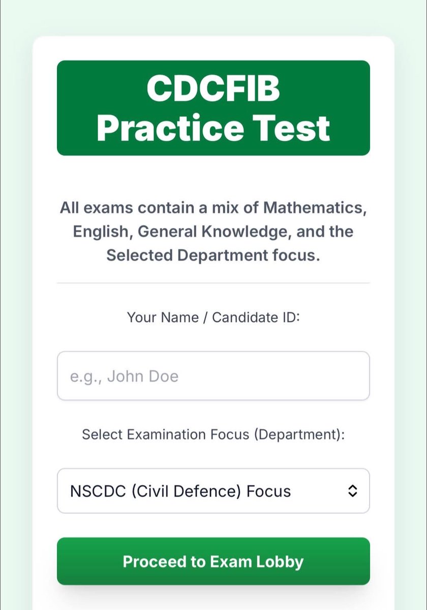 musaHus54670772's tweet image. If you were shortlisted for CDCFIB recruitment exam, you cam use this site to practoce and prep

👇
profwiseman.github.io/cdcfib-practic…