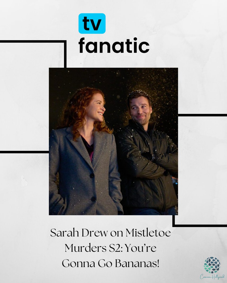 Sarah Drew teases a festive and thrilling return in Mistletoe Murders Season 2, promising fans are “going to go bananas” for what’s coming! Make sure to watch tonight on <a href="/hallmarkchannel/">Hallmark Channel</a>