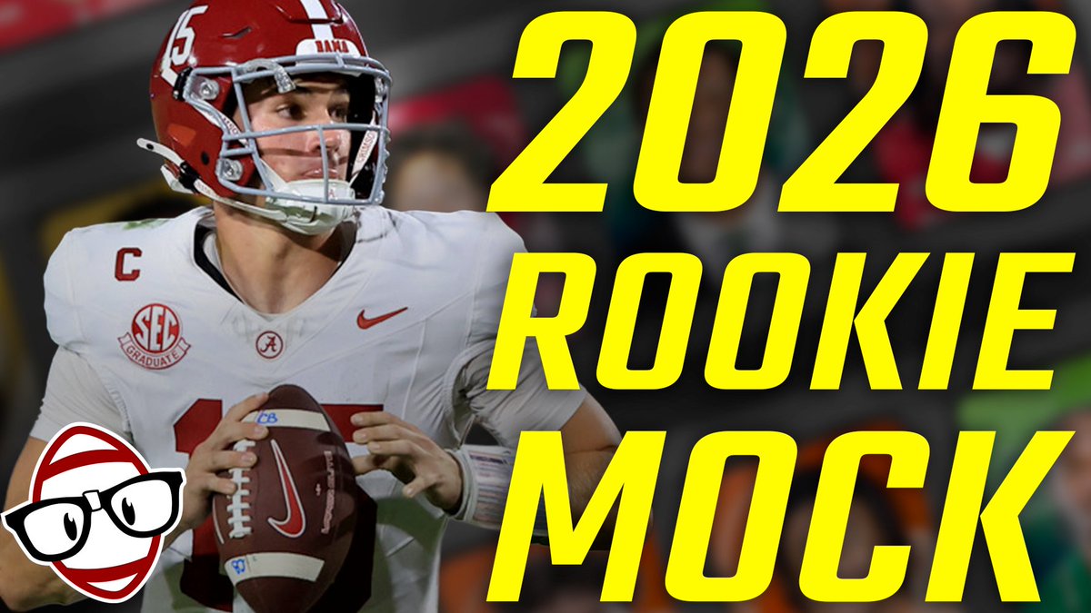 DynastyNerds's tweet image. Our 2026 Rookie Mock Draft is LIVE!

Join @dynastyprice, @jaredwackerly, @andrew2true, and @jagsays as they do a 2-round SF TEP rookie mock!

Listen: ow.ly/KvIx50XoNRJ

Watch: ow.ly/8PWo50XoNRN