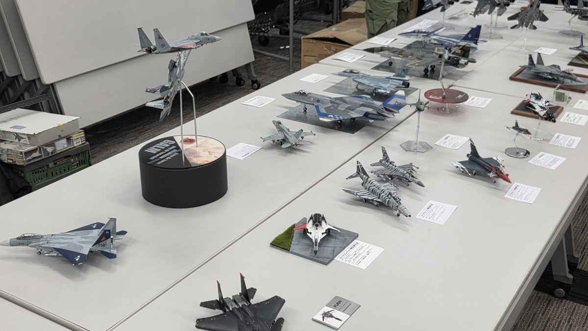 #エスコン模型展
大宮ソニックシティにて開催中！
エース機勢揃いで壮観です！