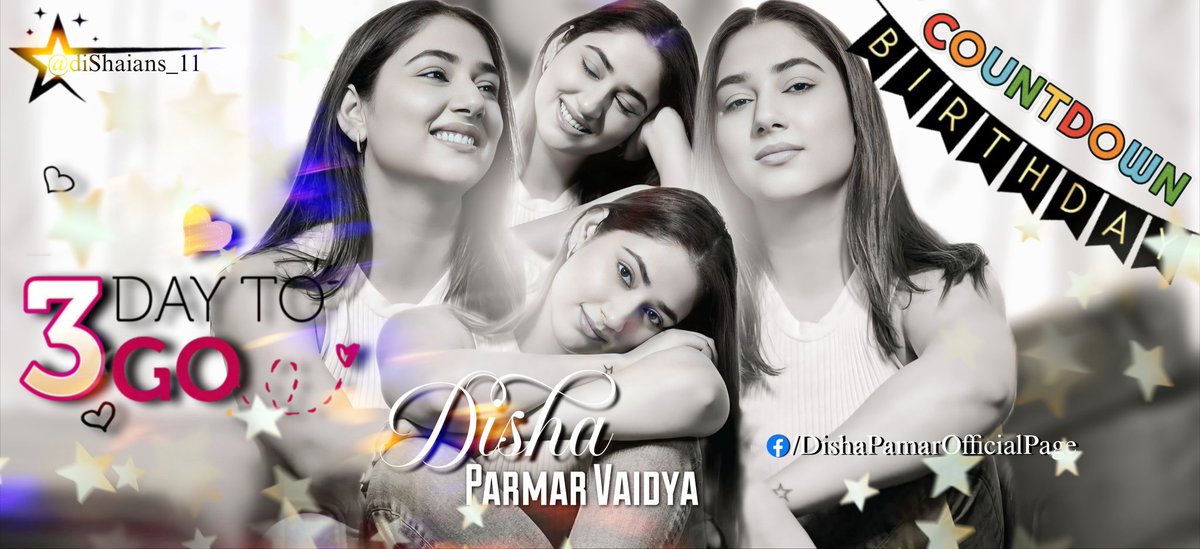 3️⃣days to go for <a href="/disha11parmar/">Disha Parmar Vaidya</a> 's birthday ❤️

#BirthdayCountdown