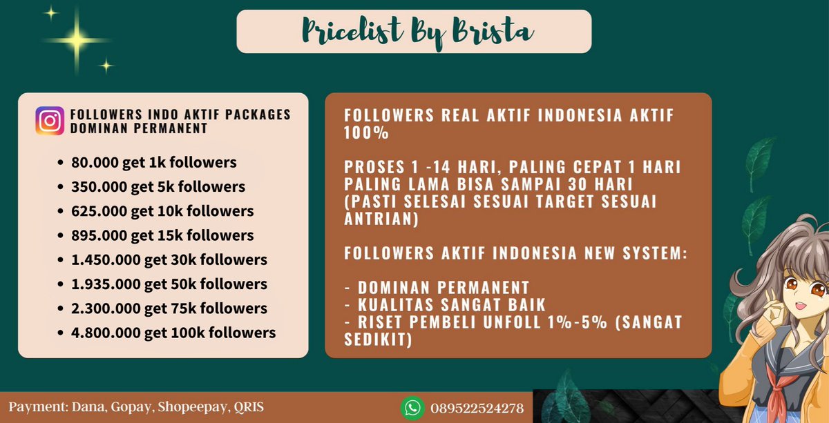 kbirr_u's tweet image. Mari order followers Instagram, tiktok, dan socmed needs lainnya. Cuman pake username aja, kualitas dijamin oke, &amp;amp; privasi aman! #zonauang 

t. info jual beli folls ig like view tiktok subscribe youtube yt tt murah meriah awet fast proses cepet permanen