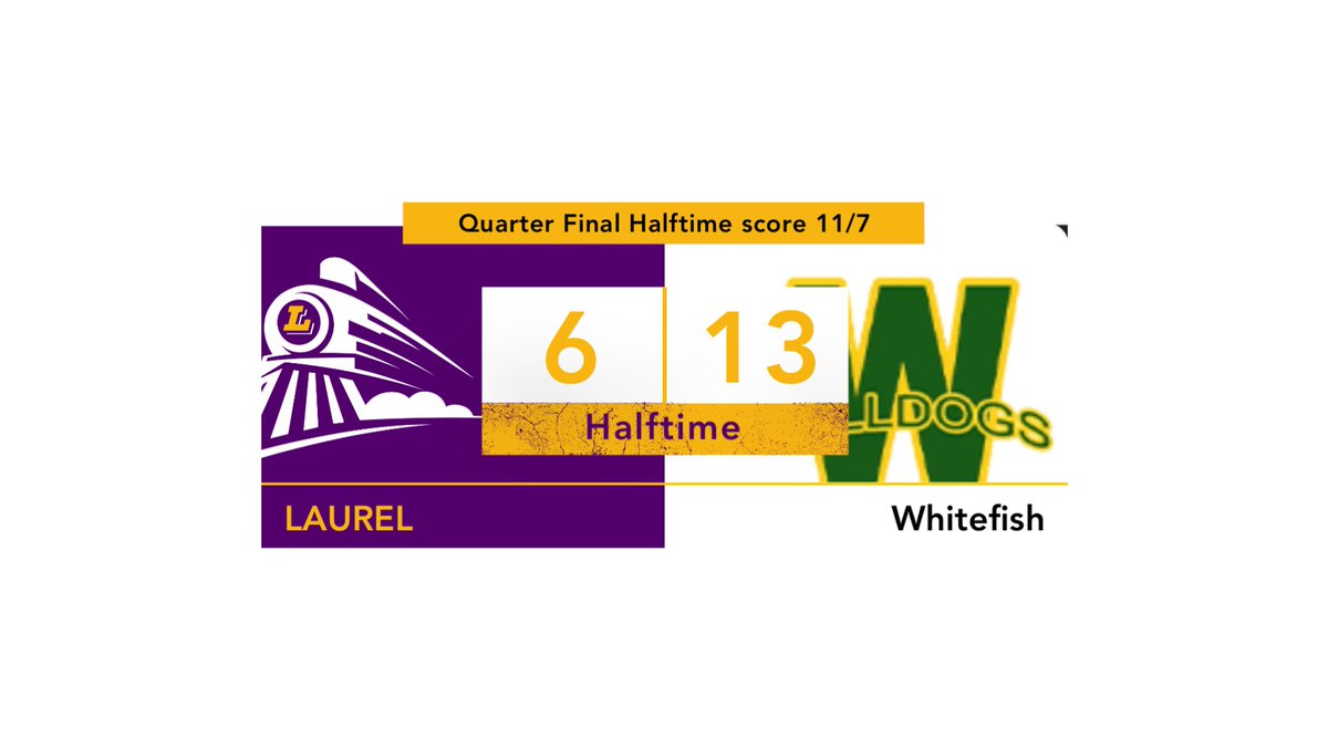 Halftime score football 11/7. #lpsactivities #mtscores