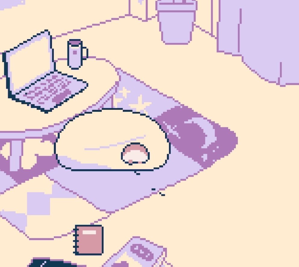 NORISTARCREAM's tweet photo. モルモットが部屋を散歩するだけのゲーム「へやんぽモルモット(仮)」を作ってます！

Bボタンでうんぴがでます。Aボタンはプイーっと鳴きます。飼い主のPCを勝手にいじることもできます。

年内に気合で完成したい！

#スーパーゲ制デー https://t.co/noIzDnaMUq