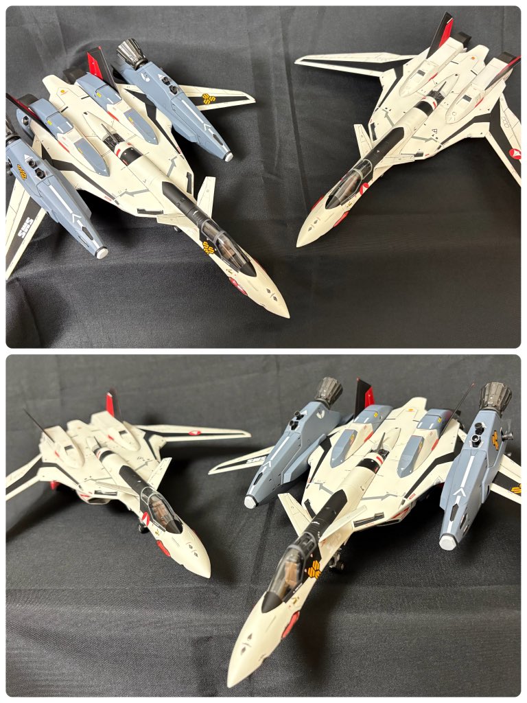 VF-19EF イサムスペシャル！
かっこいいです！
作るのはかなり苦労しましたが、完成満足度は満点💯
YF-19並べると、スーパーパックの存在感ハンパないですね、

#マクロスモデラーズ
#マクロス
#マクロスプラス
#マクロスF
#イサムスペシャル