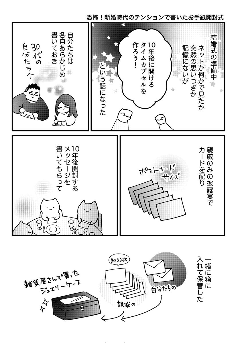 新婚時代に書いた「10年後の自分たちへ」のお手紙開封式(1/2)
新刊サンプルです! 