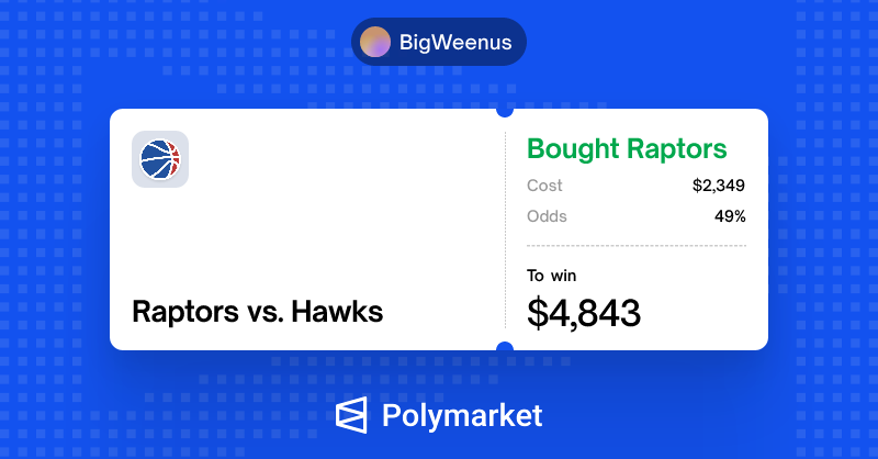 Raptors vs an injured hawks team. 

The odds makers were disrespectful.

Put some respekkkk on their name.