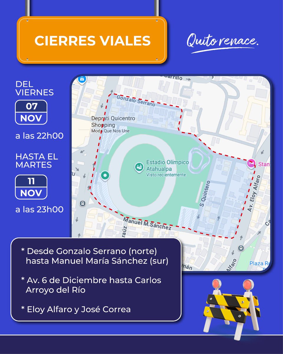 MunicipioQuito's tweet photo. 🚗 #ShakiraEnQuito | Este viernes, desde las 22h00, la Agencia Metropolitana de Tránsito (AMT) se activa con todo para que el concierto de Shakira sea pura emoción, movimiento de caderas y cero complicaciones. 

#QuitoRenace https://t.co/TeTdytHns6