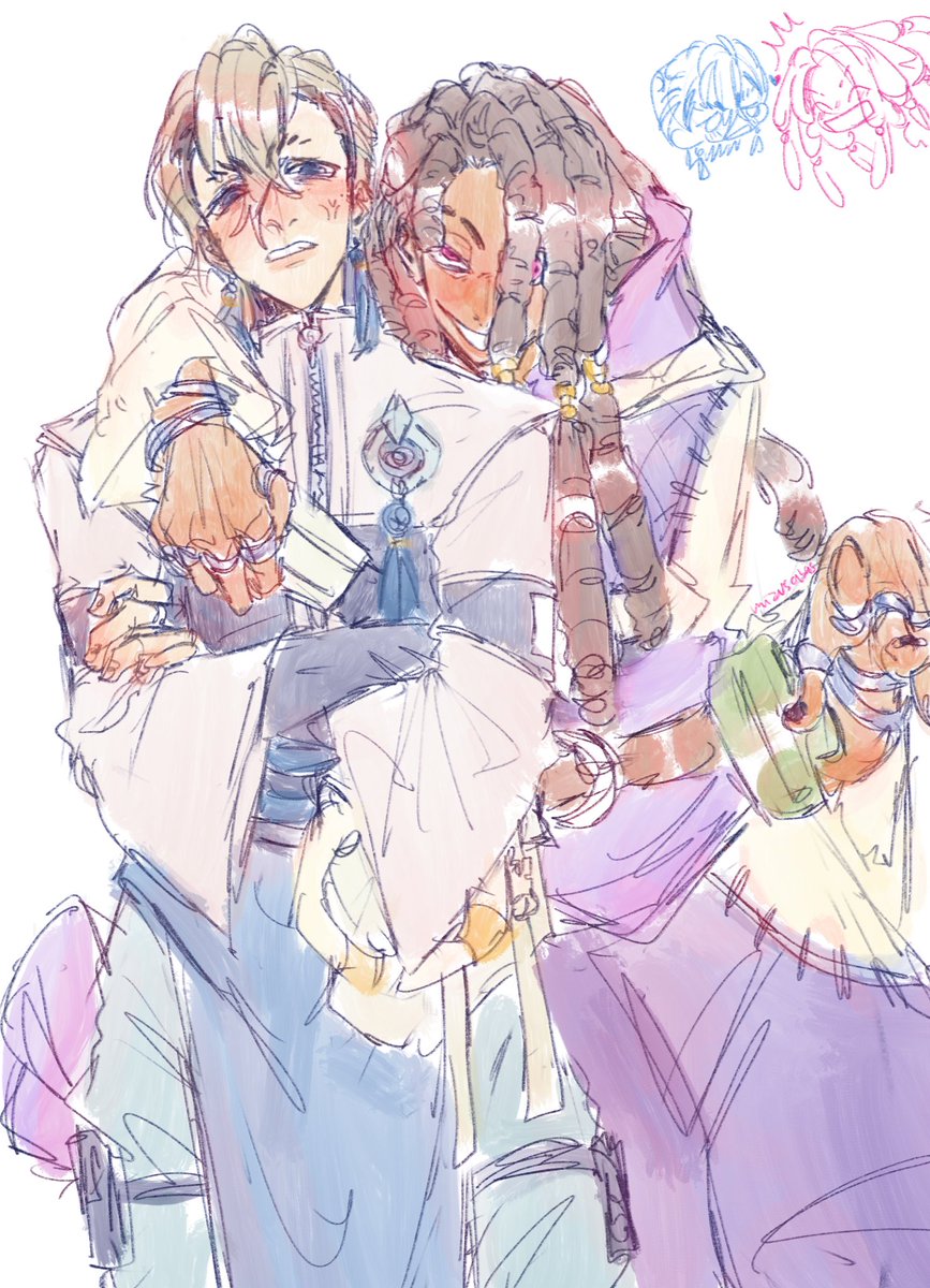 mizusabas's tweet image. idk what to caption i like these two freaks if you squint and look really hard you’ll find me in between. #gachiakuta #janka