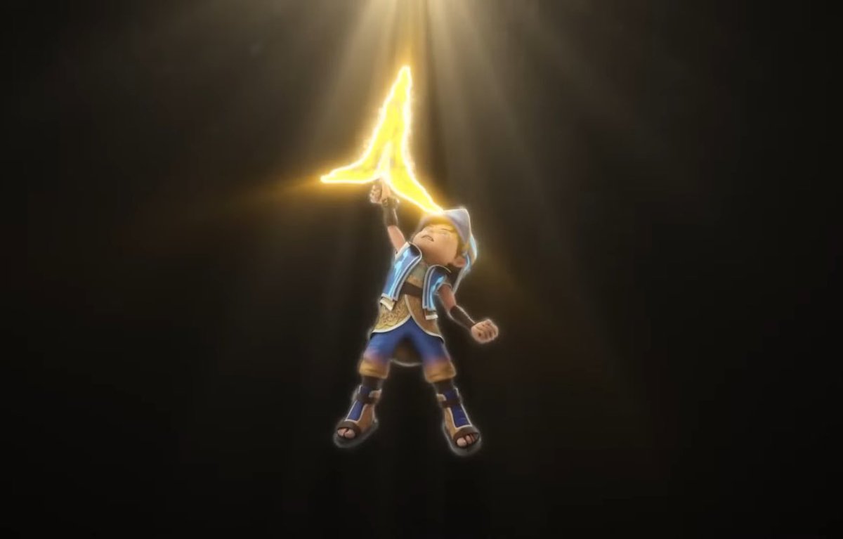 starletterme's tweet image. Look how sparkling sopan’s weapons is 
#BoBoiBoy