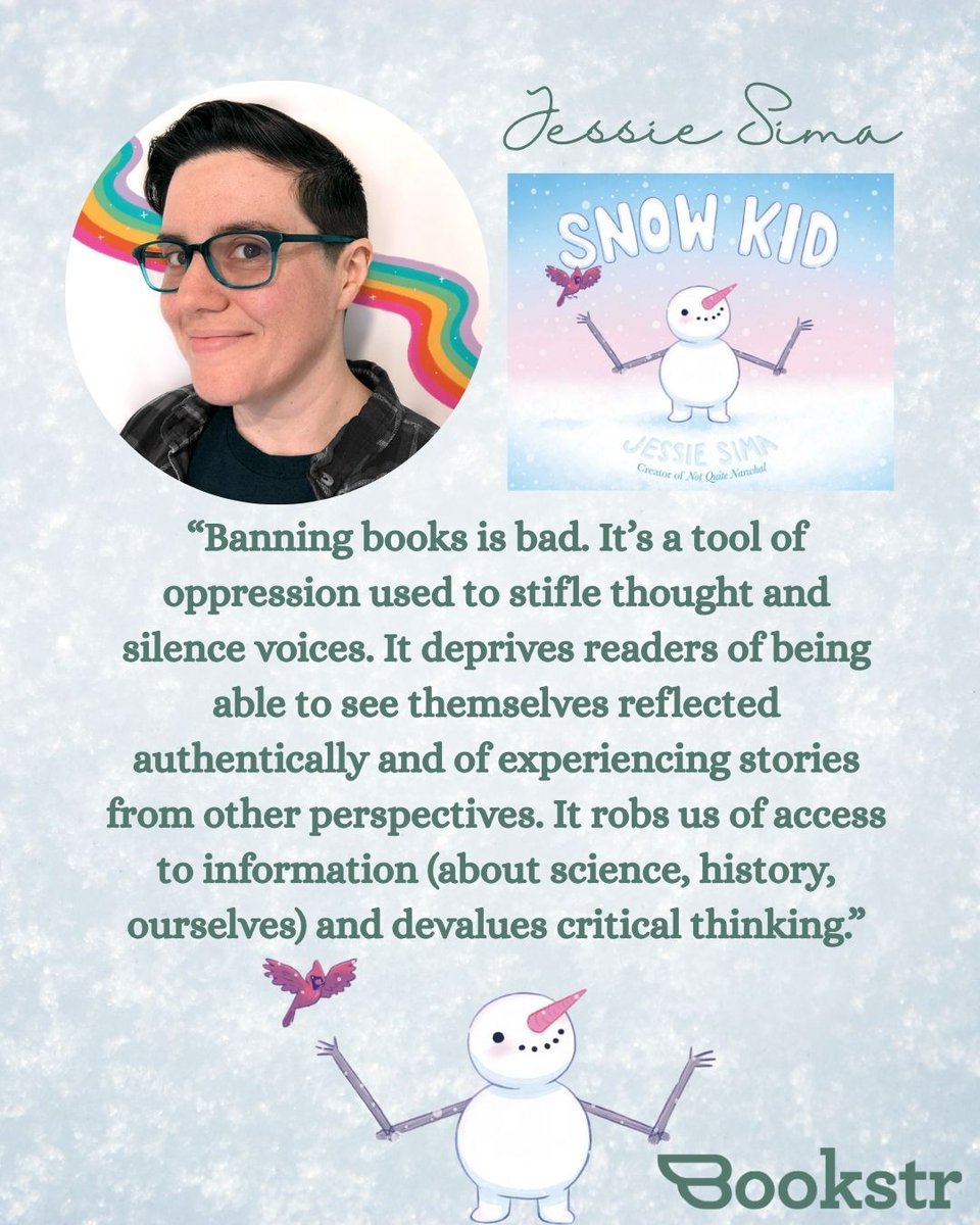 BookstrOfficial's tweet image. Jessie Sima reminds us that books inspire our minds. 💡✨ What banned book changed your perspective? 🫶

[🎨 Graphic by Kristi Eskew]

#bannedbooks #freedomtoread #literaryfreedom