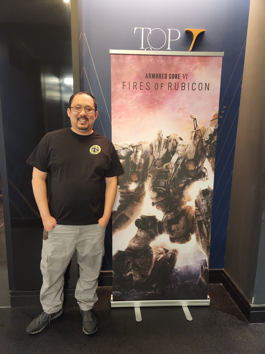 Pictured is the one and only <a href="/FromCheng/">PCVD / ACVD Enthusiast | Armored Core Legacy guy</a> fellow co-founder of <a href="/ACLegacies/">Armored Core Legacy</a> . It's hard to believe the first time we ever met in person was at June AC6 Preview Event. I just wanted to express my genuine love for this man. He has kept the Armored Core Torch burning for years and it