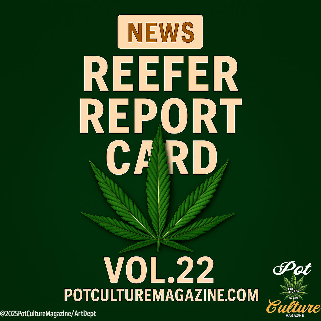 PotCultureMag's tweet photo. Tomorrow at 1 PM CST, Reefer Report Card Vol. 22 takes you around the world where weed progress met political paranoia. Who earned the worst grade this week? #PotCultureMagazine #420Community #CannabisCulture #Cannabis #WeekInWeed #ReeferReportCard #CannabisNews #Weedlife #News https://t.co/kOPjVzOJwM