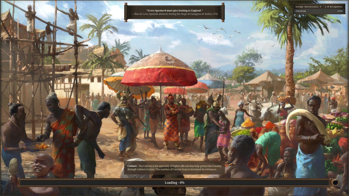 Amazing depiction of the asante kingdom on EU5