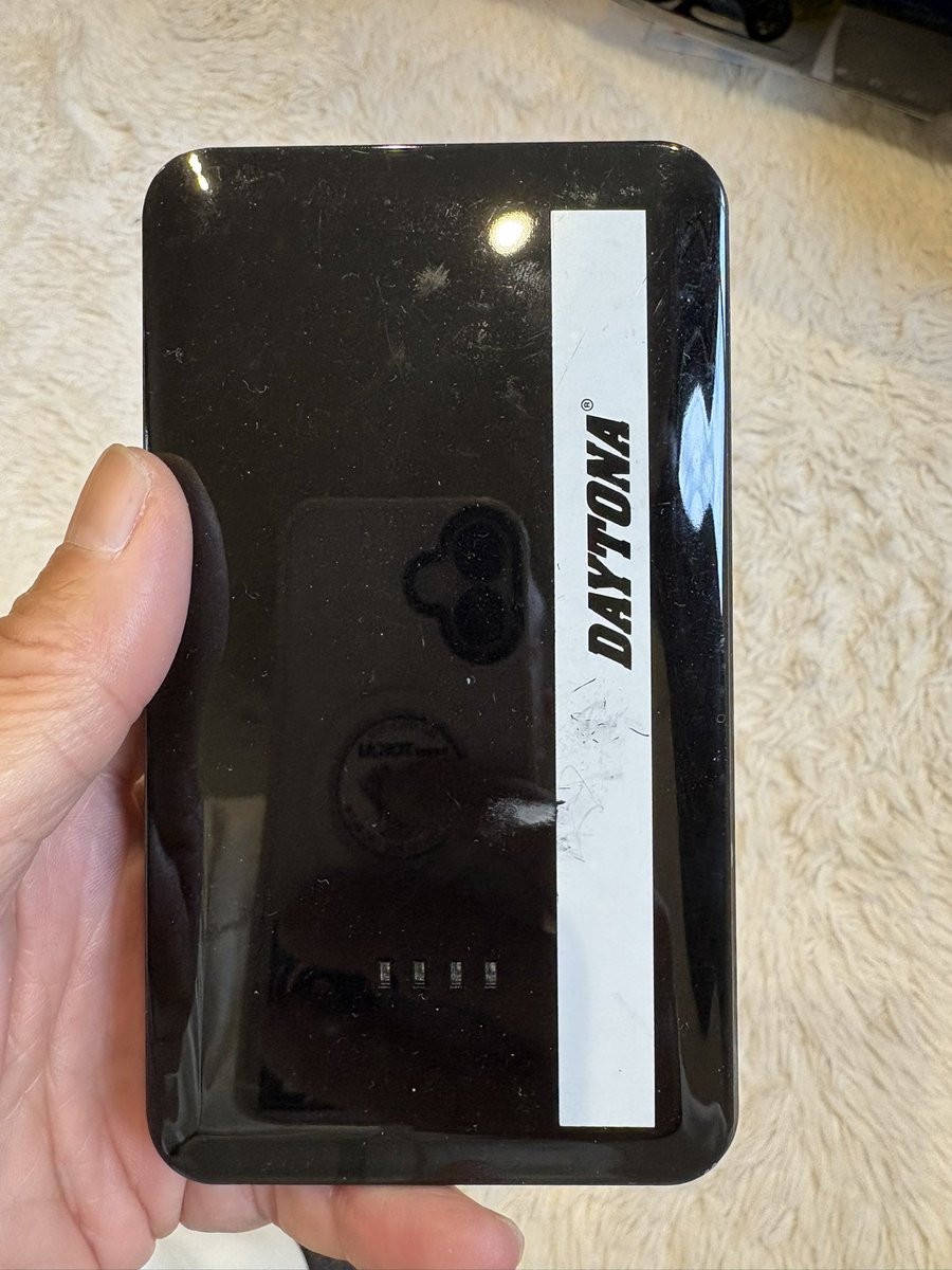 katapi0815's tweet image. 再来週に長野にツーリング行くので念のためジャンプスターターを充電^ ^
何気なく見たらこれリコールかかってるw
とりあえずデイトナに問い合わせ