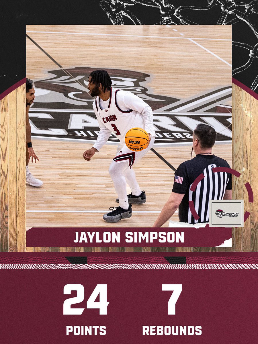 CairnAthletics's tweet photo. Corey Baldwin and Jaylon Simpson combined for 49 of @cairnmbb’s 93 points, Baldwin setting a new career-high for his time at Cairn as he scored 25 and made six deep shots.
#PursueExcellence #CairnMBB #IamThird https://t.co/DiwGdKghRB