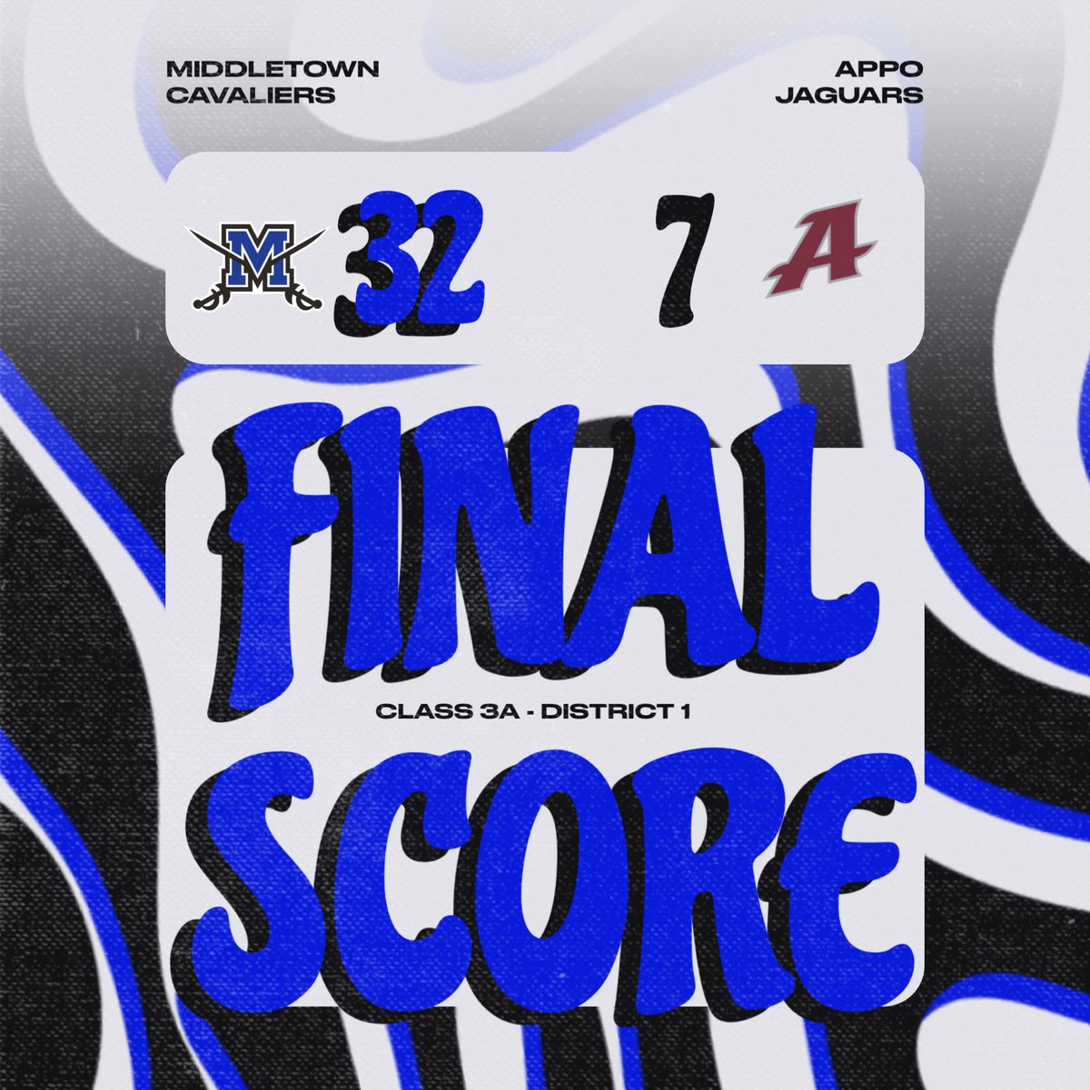 Senior Night Win ✅
Class 3A - District 1 Champs  ✅
The #1 Seed in the playoffs ✅
#BlueHeartDNA💙🧬 | #FAW2W