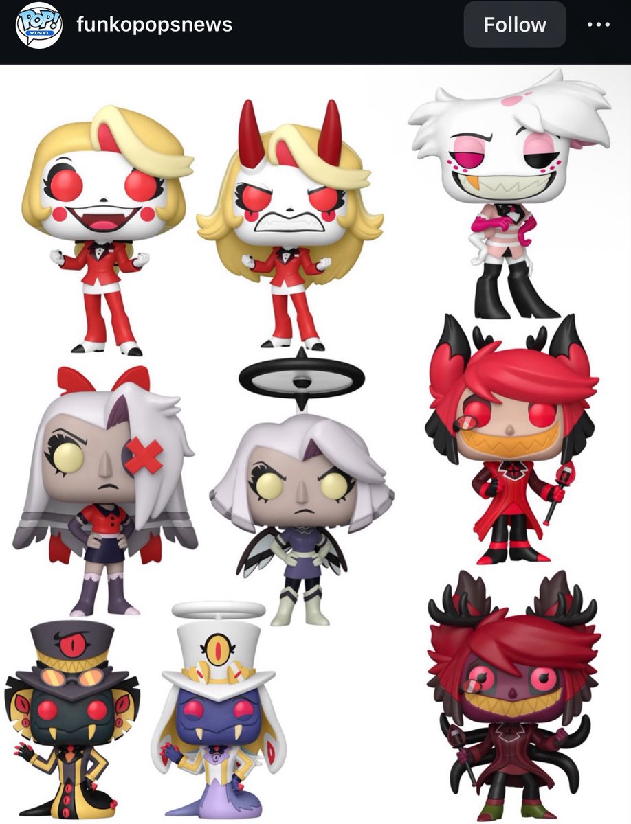 nesspenguin89's tweet image. I’m soo excited there funko pops look amazing 🤩🤩🤩
#HazbinHotel #FunkoPops