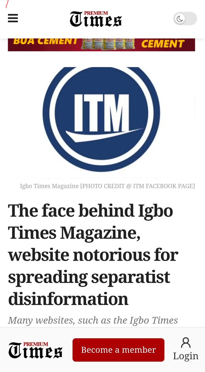 Its a Pity your gullible followers and you also thought this was edited  By Yoruba RONU it shows your lack of Intelligence and  lack how to fact  check before you jump 

Ofoegbu Ejike is the IPOB Propagandist that runs the site and FB page
I hope you find peace now