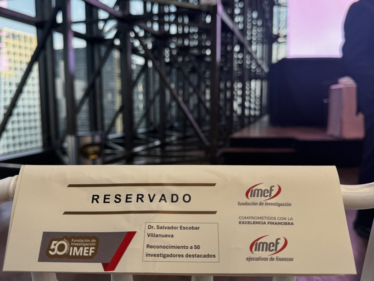 Llegando a la <a href="/BMVMercados/">Grupo Bolsa Mexicana de Valores</a> a la ceremonia de Aniversario número 50 de la <a href="/FundacionIMEF/">Fundación IMEF</a> . ¡Muchas felicidades! <a href="/FundacionIMEF/">Fundación IMEF</a> .🔎