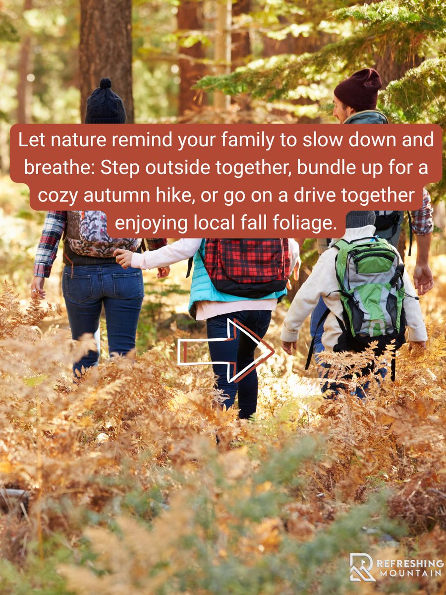RefreshingMount's tweet image. Before the holidays approach, take a breath with your family and be intentional about finding ways to slow down and reconnect together. Share your favorite family fall activities below! 

#RefreshingMountain #LancasterPA #FallinLancasterPA #ThingstoDo #FamilyActivitiesPA