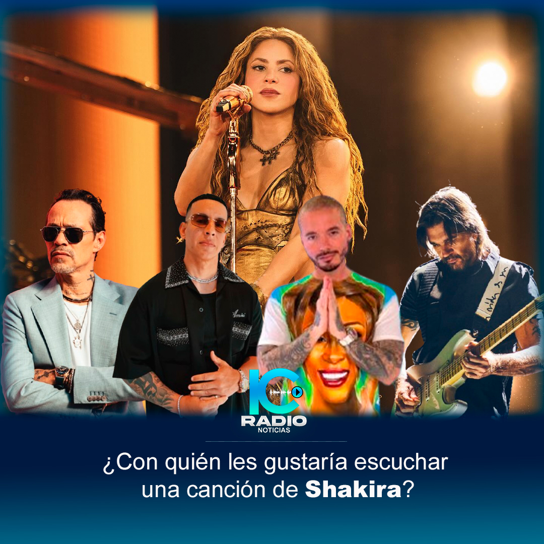 ¿Sabías que…?
Shakira aún no tiene canciones con:
<a href="/JBALVIN/">J BALVIN</a> , <a href="/MarcAnthony/">Marc Anthony</a> , <a href="/daddy_yankee/">Daddy Yankee 😀 (DY)</a> ni <a href="/JUANES/">JUANES</a>  .

¿Con quién les gustaría escuchar una canción de <a href="/shakira/">Shakira</a> ?
Los leo.