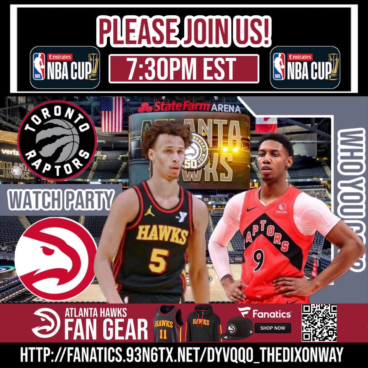 ATLfinalround's tweet image. Please join us at 7:30pm est for the #AtlantaHawks #TrueToAtlanta  #nba #nbacup #TheDixonWay watch along @ATLHawks @Raptors Toronto Raptors vs Atlanta Hawks | Live Play by Play | Watch Party Strea... youtube.com/live/8_FYl5Xlh… via @YouTube