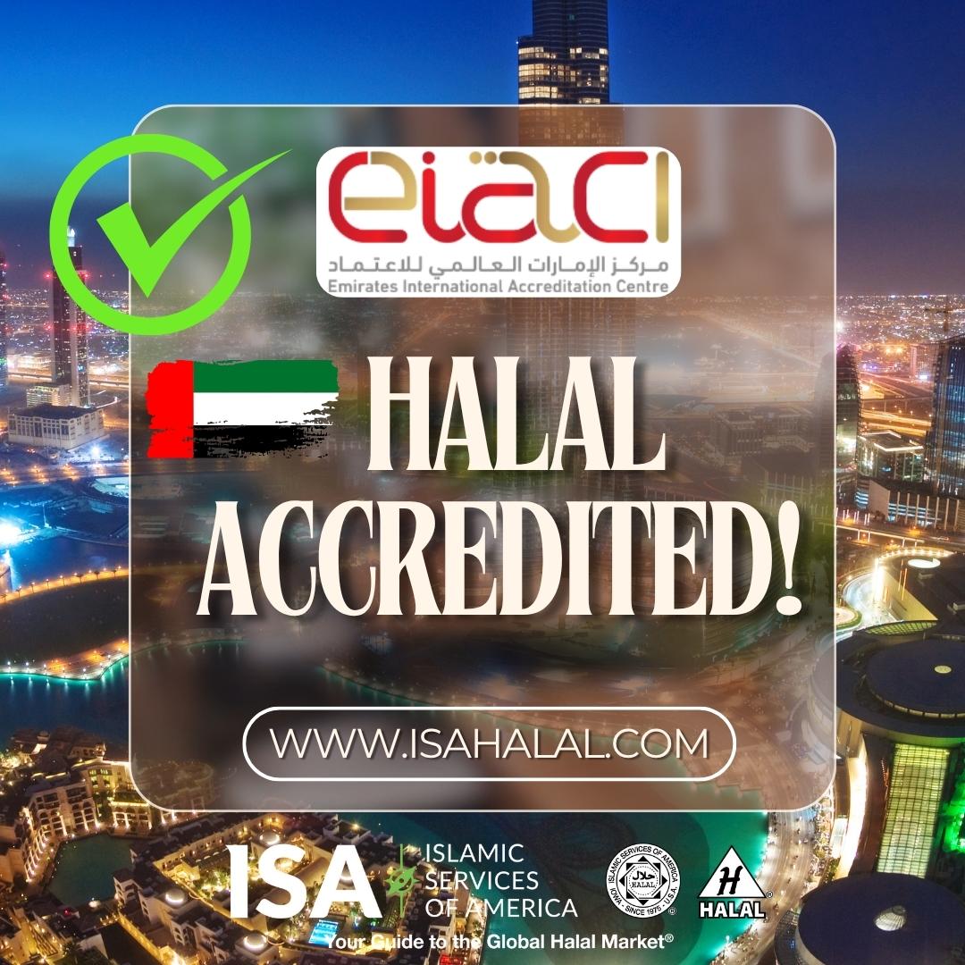 🎉 Big News! ISA is now Halal accredited by the Emirates International Accreditation Centre (EIAC)! ✨🌍 
What this means for business holders?
✅ Access to the UAE’s thriving Halal market
🤝Global recognition through ISA’s Halal certification
🚀New trade opportunities for U.S.