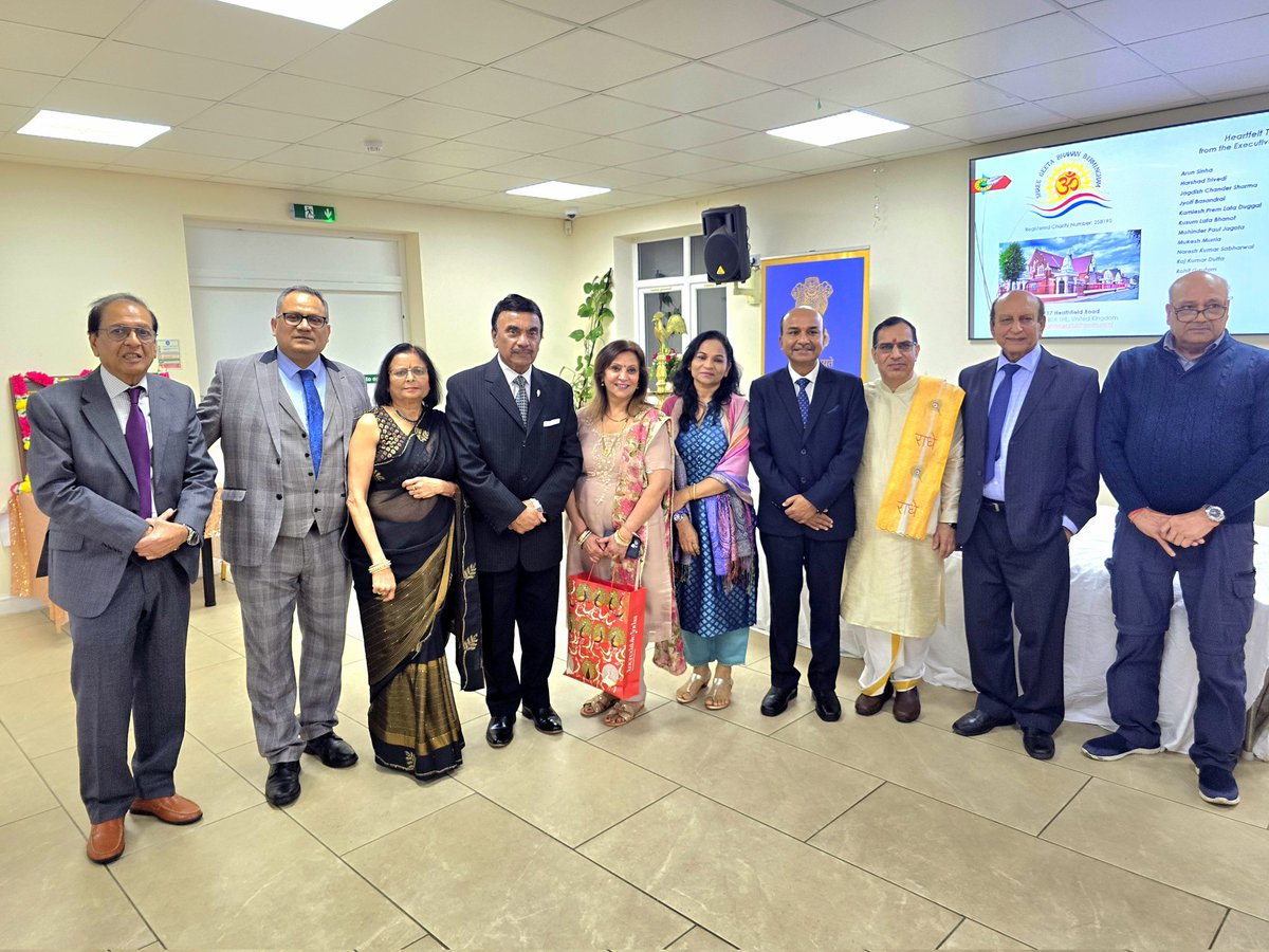 International Gita Ji Mahotsav - Consulate of India Birmingham, Hosted by Shree Geeta Bhawan Temple Handsworth. Great Hindu Religion Awareness Programme.