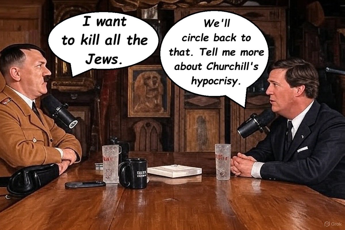 OneGreatEarth's tweet image. If Tucker interviewed Hitler